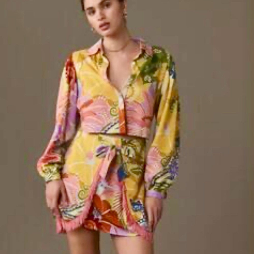 Farm Rio Mini Dress Size Petite Small